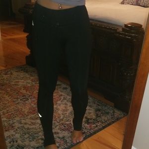 Black Reebok yoga pants